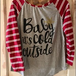 Baseball U neck t-shirt